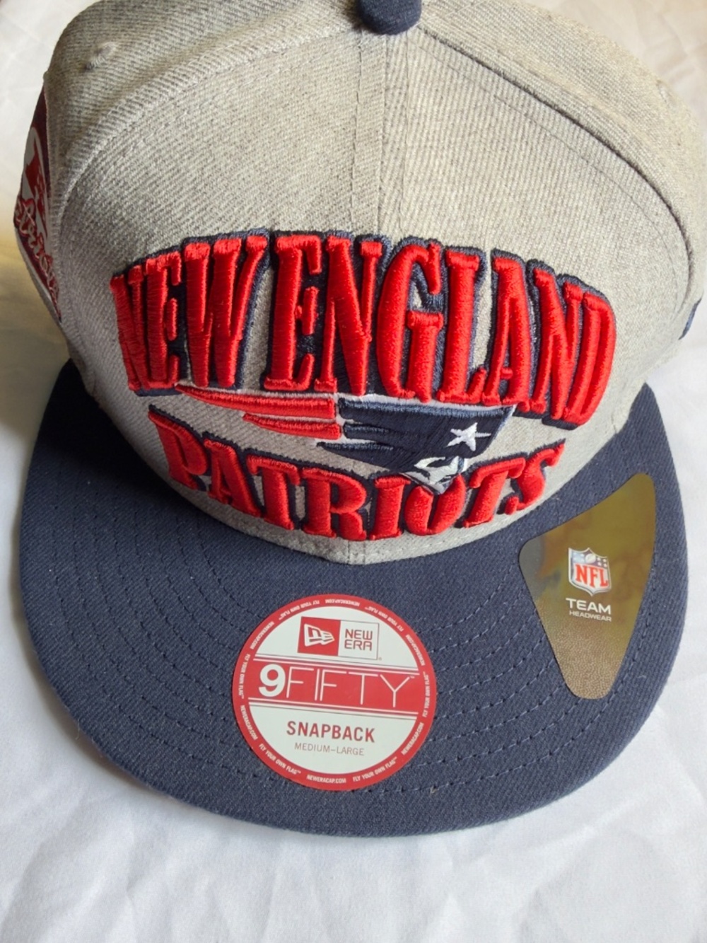 New England Patriots adjustable 9Fifty Snapback hat/cap Sz Med-Large